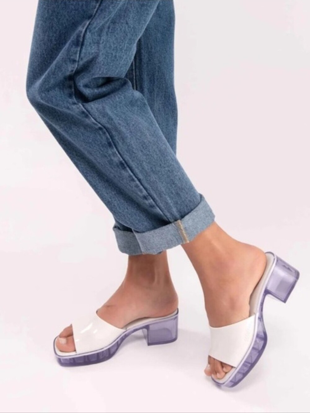Melissa White Shape Platform Sandals